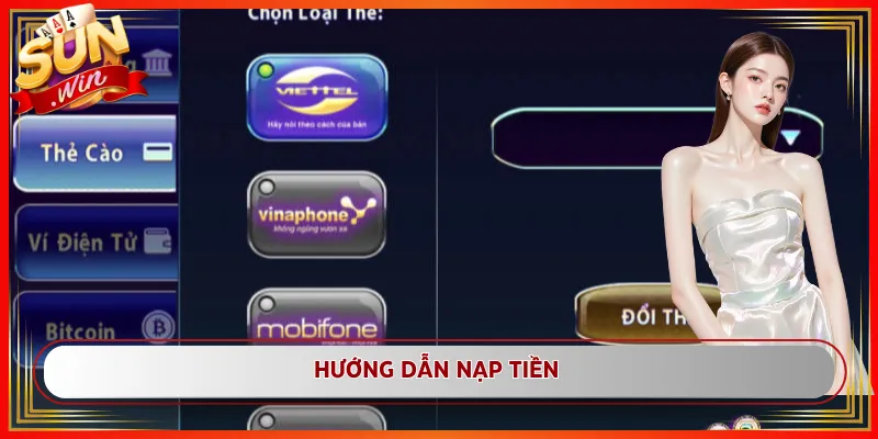 hướng dẫn nạp tiền
