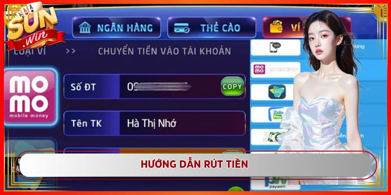 Hướng dẫn rút tiền